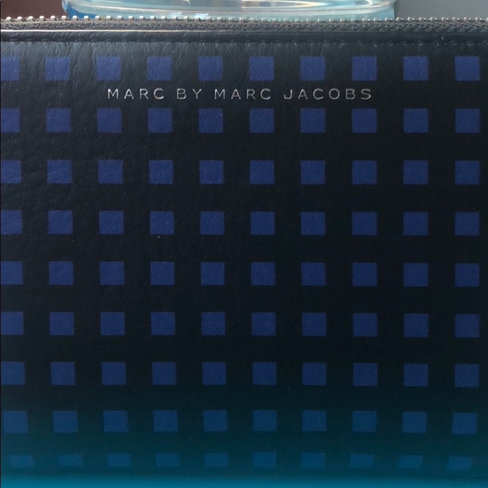 Marc Jacobs Black with Blue square Wristlet